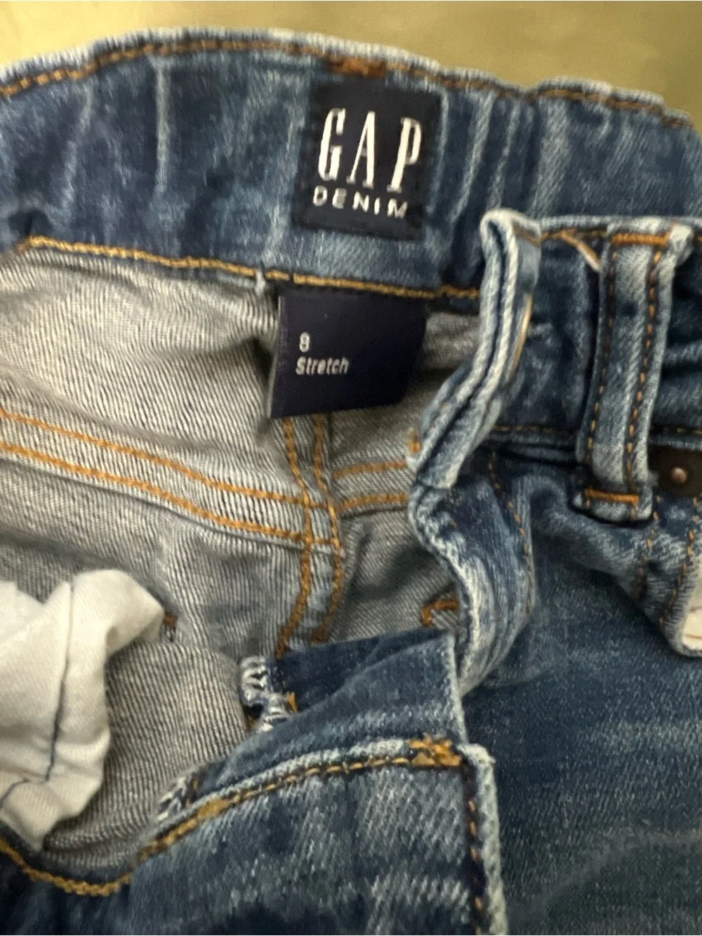Boys Gap Kids blue denim stretch shorts size 8 / M